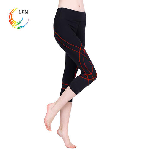 LUM8763露檬瑜伽塑性七分裤高腰提臀速干跑步健身服 商品图2