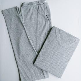 WD021男式竹炭纤维V领套装