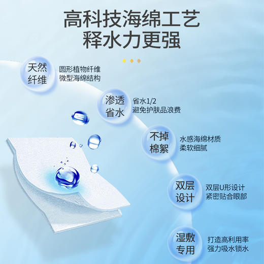 尤妮佳 二分之一省水化妆棉 湿敷专用 脸部卸妆棉 40片/盒【不足200元订单，默认顺丰快递到付】 商品图2