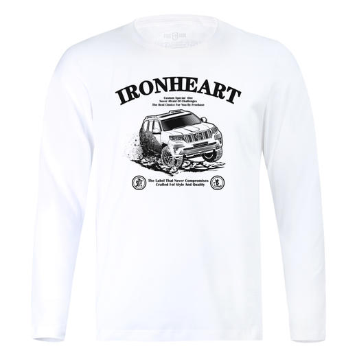 自由基地霸道普拉多越野车原创个性百搭潮流越野长袖T恤秋冬打底 NMT-1239 商品图3