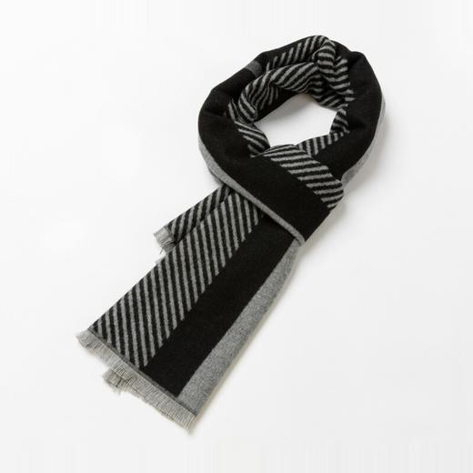 【特价】柒牌围巾男士秋冬新品简约百搭商务围脖秋冬保暖长款	119F71340 商品图3