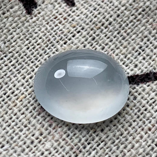 派瑞翡翠 翡翠戒面 糯冰种 白色 起荧光 商品图3