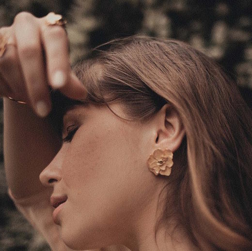 北京仓｜ELISE TSIKIS-SARAH-耳环（裸粉色）［法国设计师］ 商品图0