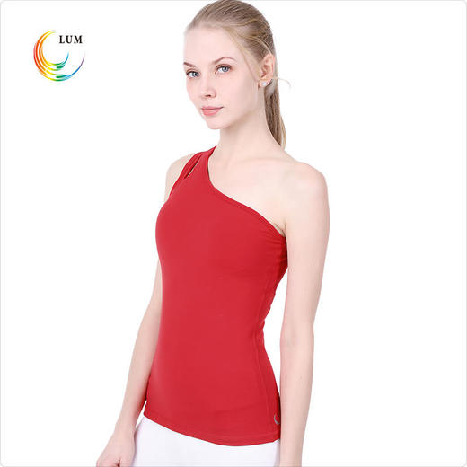 LUM29016露檬单肩瑜伽服背心 商品图2