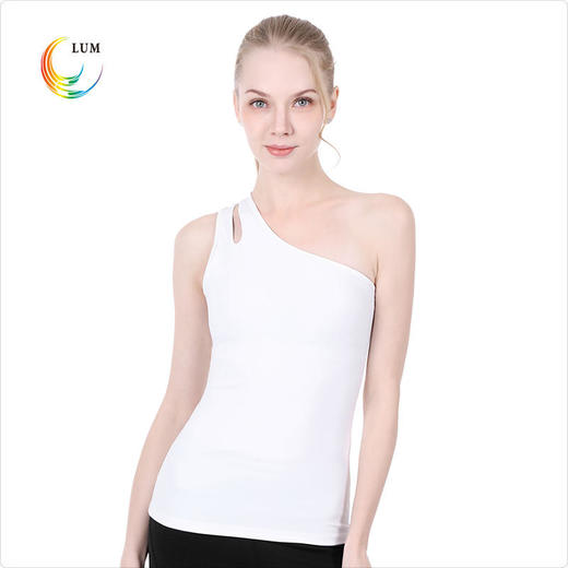 LUM29016露檬单肩瑜伽服背心 商品图0