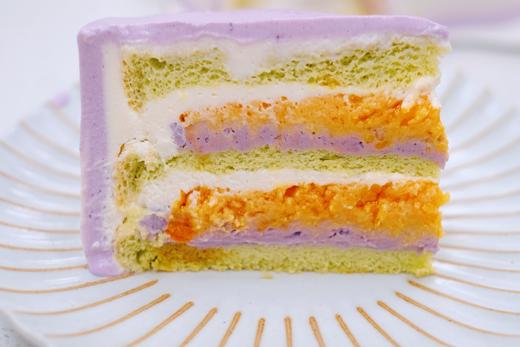 香芋金沙咸蛋黄流心蛋糕 | 养生蛋糕2.0！菠菜胚+芋泥馅+2层金沙咸蛋黄，咸香四溢！ 商品图2