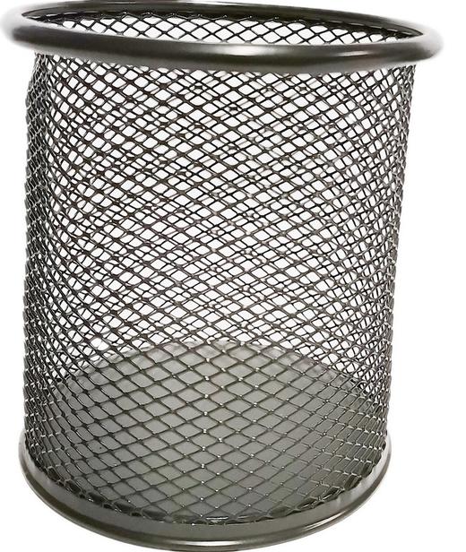 协诚圆形黑色铁网笔筒笔座笔桶 商品图1