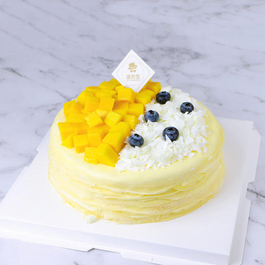 榴莲芒果双拼千层（6寸-8寸-10寸三种尺寸可选，产品图为8寸） 商品图1