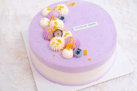 香芋金沙咸蛋黄流心蛋糕 | 养生蛋糕2.0！菠菜胚+芋泥馅+2层金沙咸蛋黄，咸香四溢！