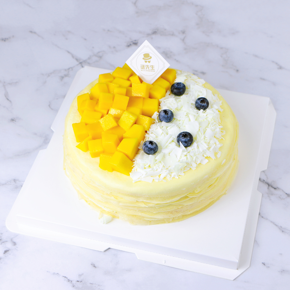 榴莲芒果双拼千层（6寸-8寸-10寸三种尺寸可选，产品图为8寸）