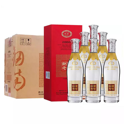 四川绵竹剑南春剑南老窖2006 52度浓香型白酒 整箱500ml*6瓶包邮 商品图0