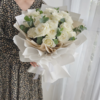《白玫瑰》-白玫瑰花束 商品缩略图2