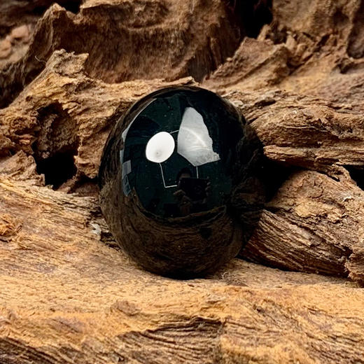 派瑞翡翠 翡翠戒面 糯种 墨翠 商品图3