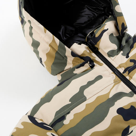 METTE童装90白鹅绒羽绒服2020冬新品男宝迷彩双面穿连帽保暖外套 商品图4