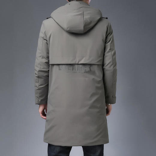 N2085-5新款服男士中长款青中年爸爸装加厚保暖外套 商品图3