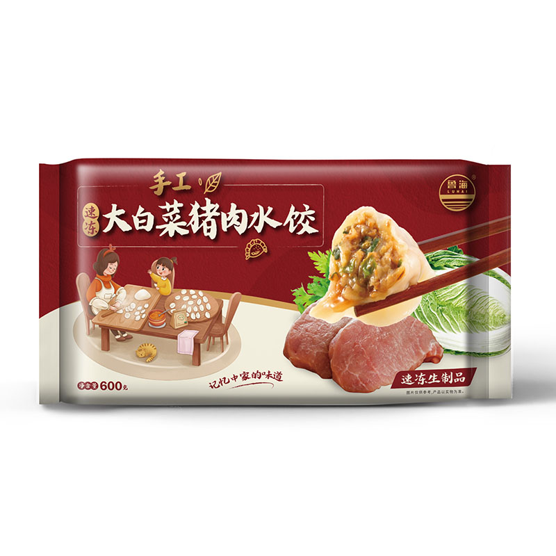 鲁海  速冻大白菜猪肉水饺  600g