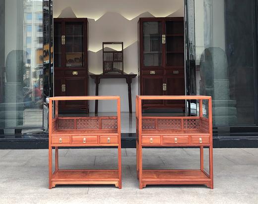 红桥红  家具严选  缅甸花梨（大果紫檀）  【60小博古架/茶棚】 商品图0