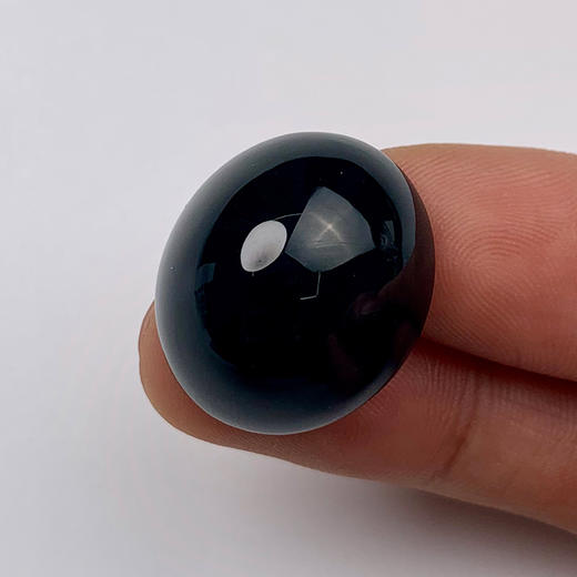 派瑞翡翠 翡翠戒面 糯种 墨翠 商品图2