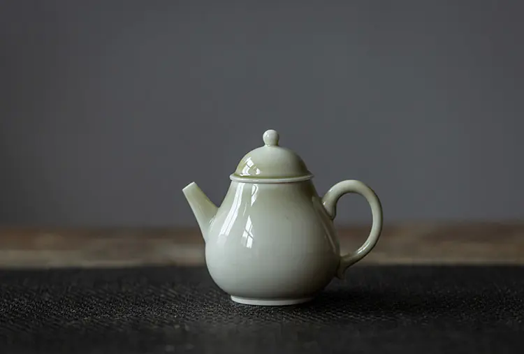 茶香记井山落灰小高壶井上山南德化落灰釉光素器陶壶