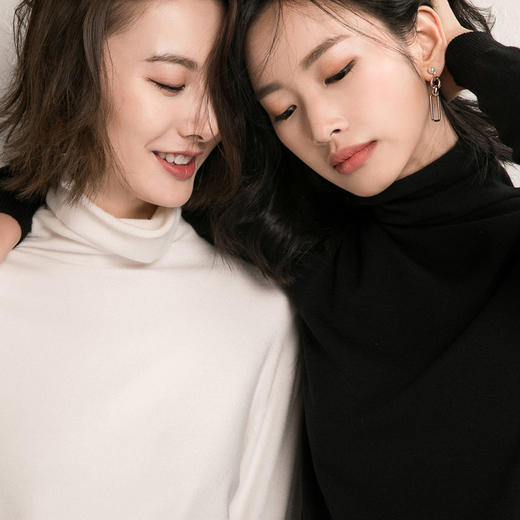 【89元任选2件】 经典百搭多色堆堆领针织衫！春秋冬三季可穿 高弹舒适 基础百搭 衣橱必备穿搭单品 慵懒时尚 软糯有型 商品图1