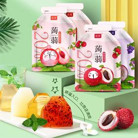 【诺梵蒟蒻果冻】120g*4袋  2种口味各2袋    荔枝味、水蜜桃味
