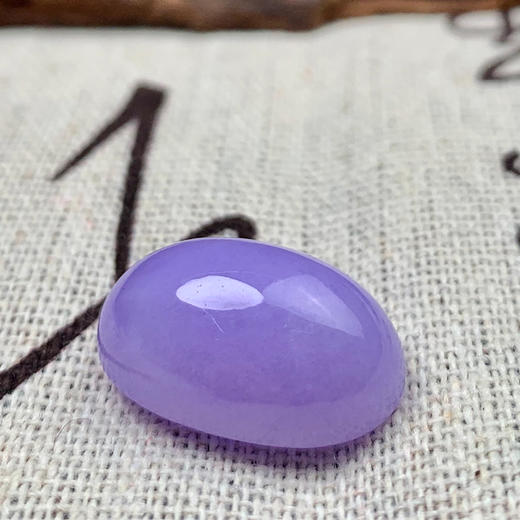 派瑞翡翠 翡翠戒面 糯种 紫色 商品图3