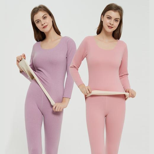 BASICLIVE黑科技保暖套装，升级款空气德绒面料，添加玻尿酸，柔软润滑，保温不臃肿 商品图2