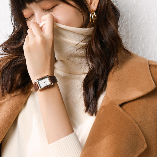 【89元任选2件】 经典百搭多色堆堆领针织衫！春秋冬三季可穿 高弹舒适 基础百搭 衣橱必备穿搭单品 慵懒时尚 软糯有型 商品图3