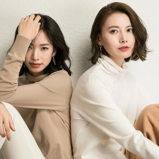 【89元任选2件】 经典百搭多色堆堆领针织衫！春秋冬三季可穿 高弹舒适 基础百搭 衣橱必备穿搭单品 慵懒时尚 软糯有型 商品图4