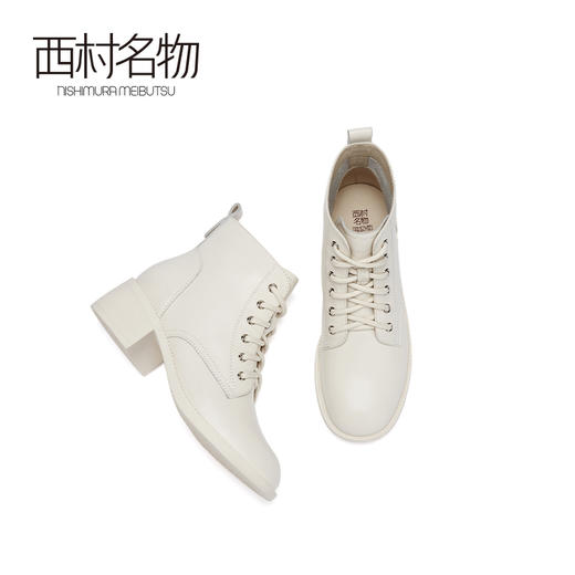 西村名物2020冬季新款粗跟时尚马丁靴X20DS40281 商品图1