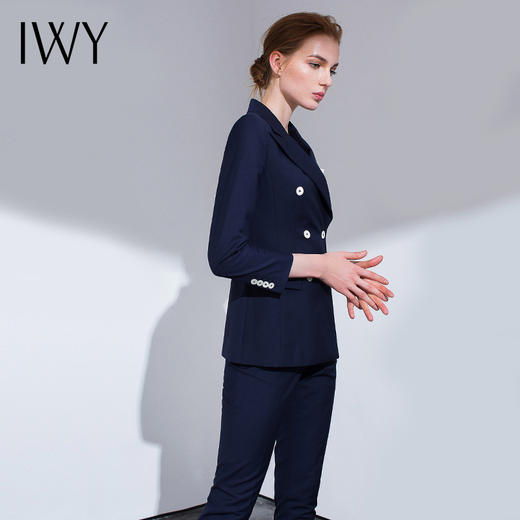 IWY/宝蓝色藏青色灰色黑色长袖西装长裤套装CP341+CP369+CP365 商品图2