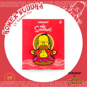Kidrobot 辛普森一家 荷马佛 徽章  Simpsons Homer Buddha