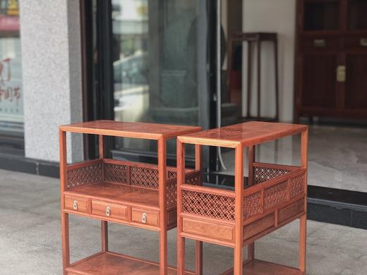 红桥红  家具严选  缅甸花梨（大果紫檀）  【60小博古架/茶棚】 商品图1