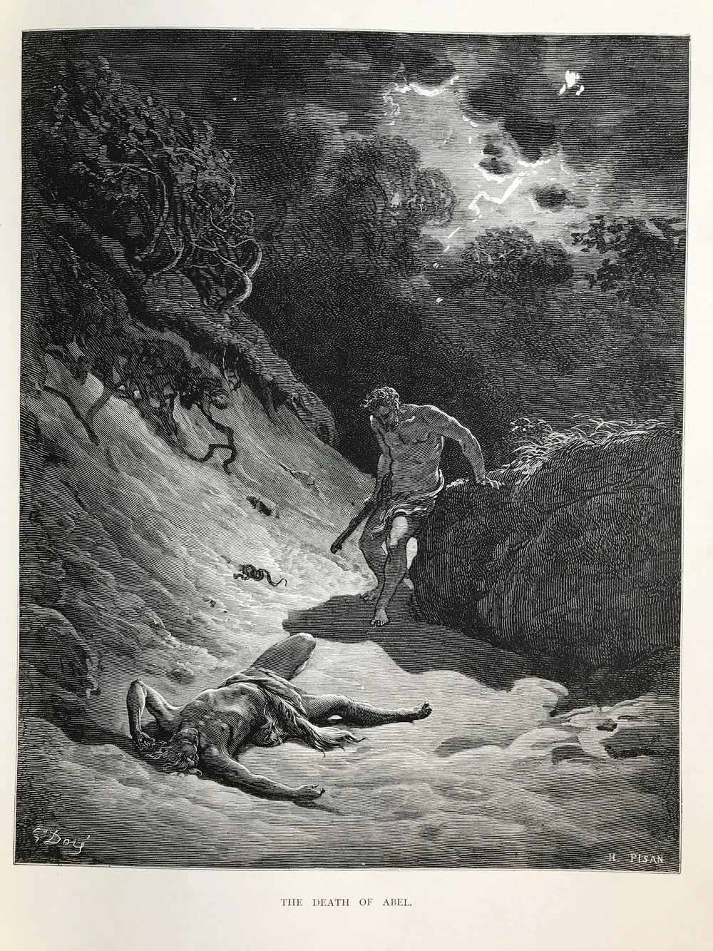 重9公斤巨书约19世纪后期多雷版画集250幅版画插图真皮精装8开