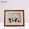 蜀锦小座屏画框-和谐双熊 商品缩略图1
