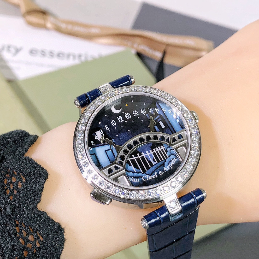 cleef & arpels梵克雅宝诗意复杂功能腕表系列:恋人之桥zui浪漫的手表