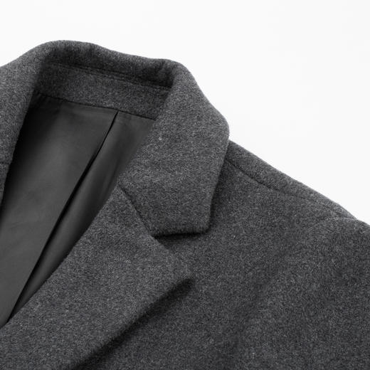 【特价】柒牌男装秋冬新品毛呢大衣商务休闲潮流男士时尚呢子外套	117D70110 商品图3