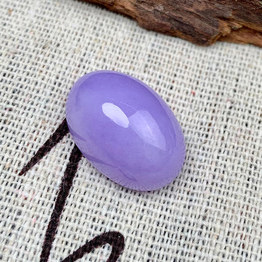 派瑞翡翠 翡翠戒面 糯种 紫色 商品图1