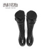 西村名物2020冬季新款长筒靴牛皮革中跟休闲朋克风机车长靴X20DQ40181 商品缩略图3