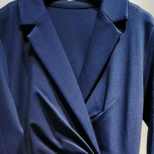 6s5352--黛蓝色连衣裙--《冬季时尚系列》