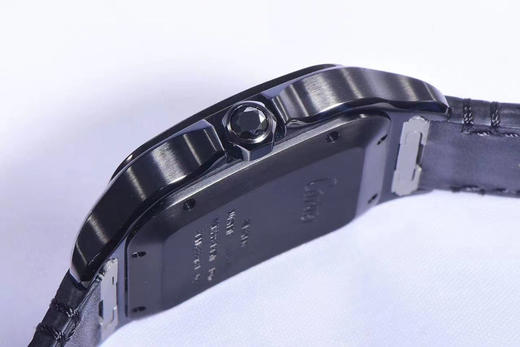 V6卡di亚山度士WSSA0039腕表，ADLC碳镀层，皮表带，密底，自动机械机芯，男士腕表 商品图7