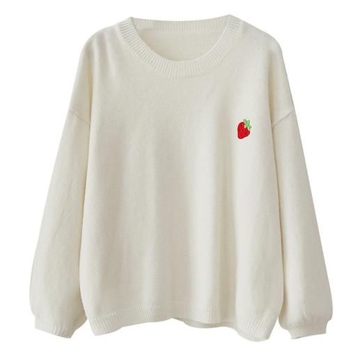 秋冬新款ins毛衣女学生韩版宽松冬慵懒风糖果色针织打底衫女七夕情人节 商品图7