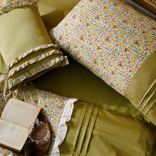 床上用品轻奢单人碎花保暖秋冬纯棉床单被罩 商品图1