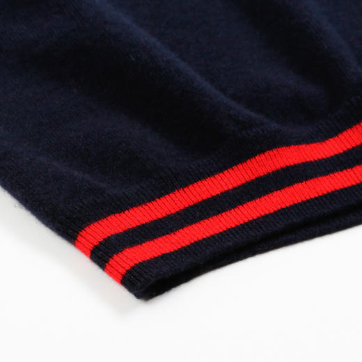 METTE羊绒世家童装100%山羊绒背心秋冬新品男宝V领内搭薄款马甲 商品图3