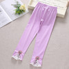 DFN-5008女童打底裤夏季薄款2020新款韩版儿童白色纯棉时尚针织长裤 商品缩略图2