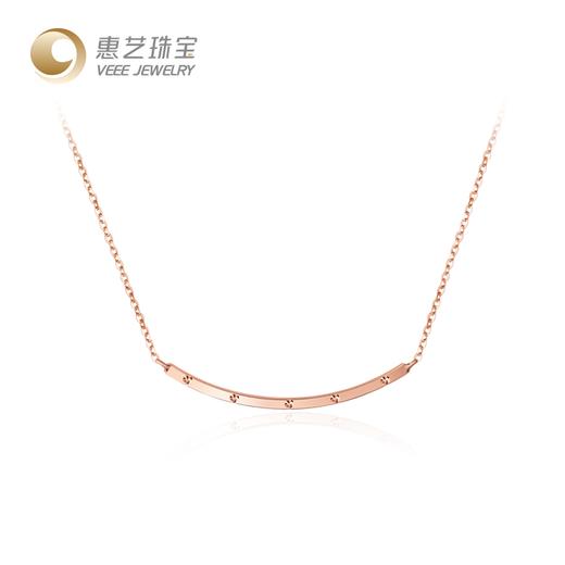 【微笑系列】弧形方管18K金项链手链 商品图9