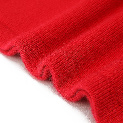 METTE羊绒世家童装100%山羊绒中长款连衣裙2020秋冬时尚木耳边裙 商品图4