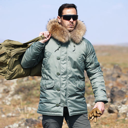 第三代龙牙n-3b极地防寒服 n3b棉服男大衣男冬季加厚中长款