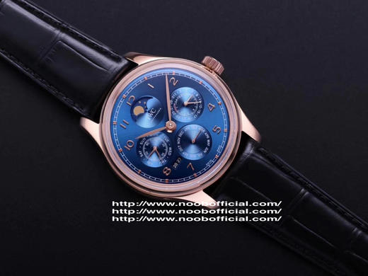 V9万guo葡萄牙系列真万年历IW503312，万年历自动机械表，尺寸41*13mm，男士腕表，皮表带，自动机械机芯，透底 商品图12