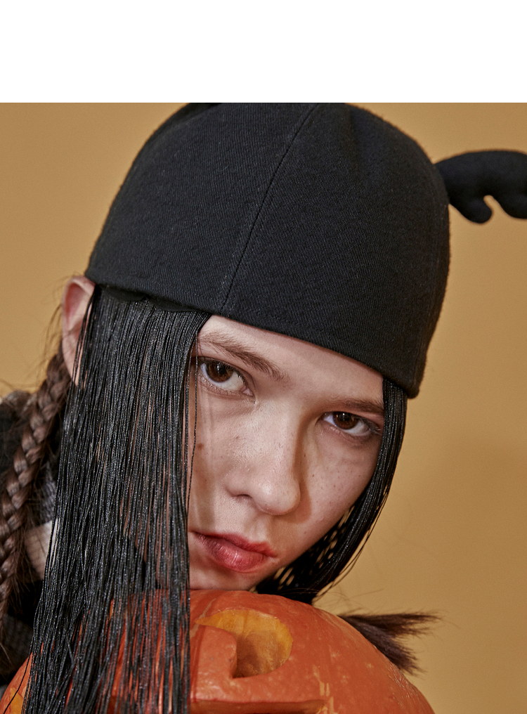 日着原创设计2020秋季新款流苏帽